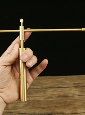 黄铜寻龙尺高精度摆件