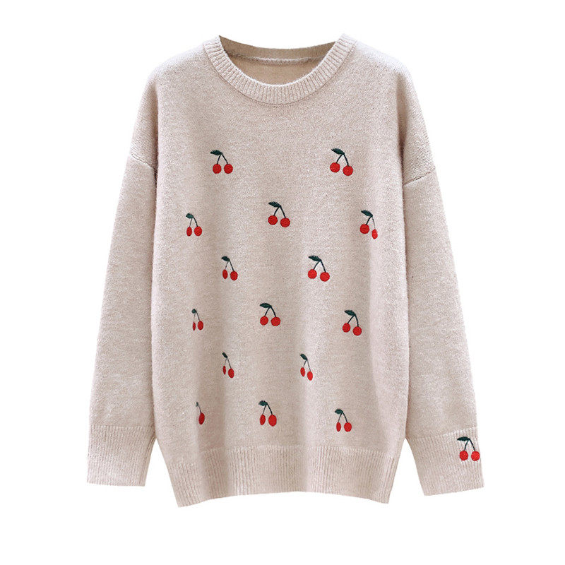 2020年新款韩版套头宽松日系毛衣 巨企毛针织衫