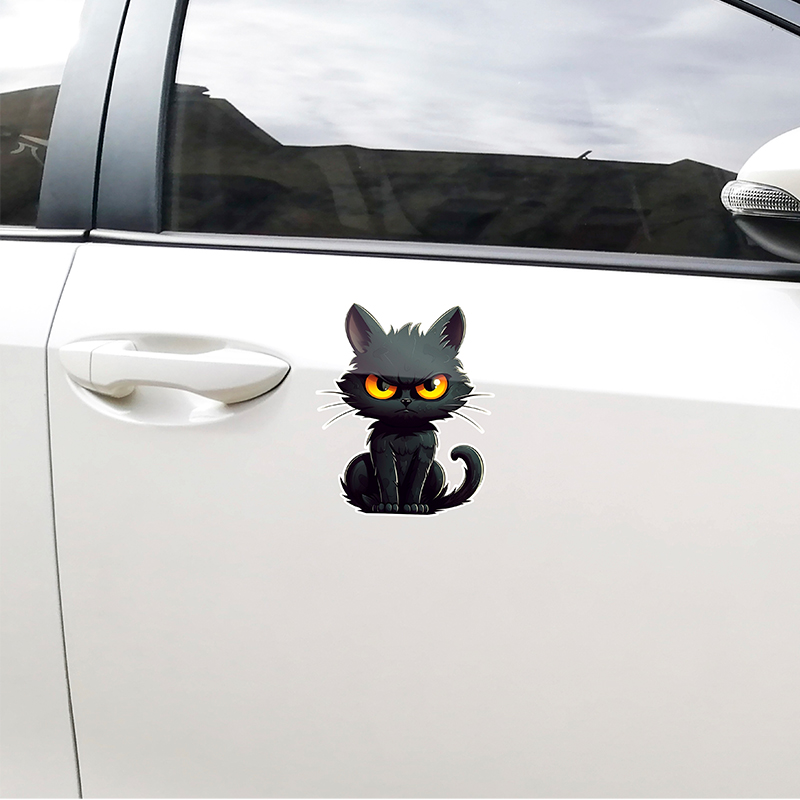 猫咪车贴个性趣味搞笑宠物汽车贴纸车身划痕遮盖车尾贴后窗装饰贴 - 图3