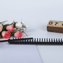 Binding Stationery Supplies A4 30 Holes Folder Strips Consumable Binding Strips Plastic Loose-leaf Iron Bottom Plastic Steel Clips