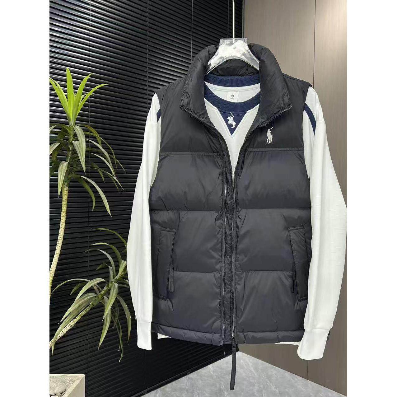 欧洲站立领无袖坎肩马甲男轻奢潮牌刺绣棉衣痞帅百搭时尚保暖背心,淘宝优惠券,粉丝福利购,淘宝优惠卷