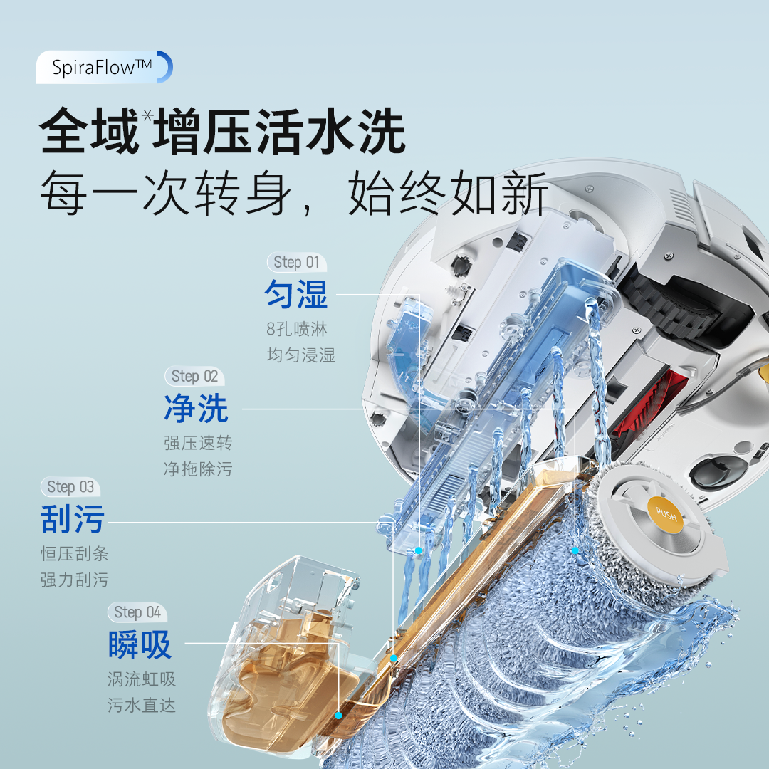 【即刻付定!27号0点付尾款】石头P20活水版扫地机器人扫地拖地