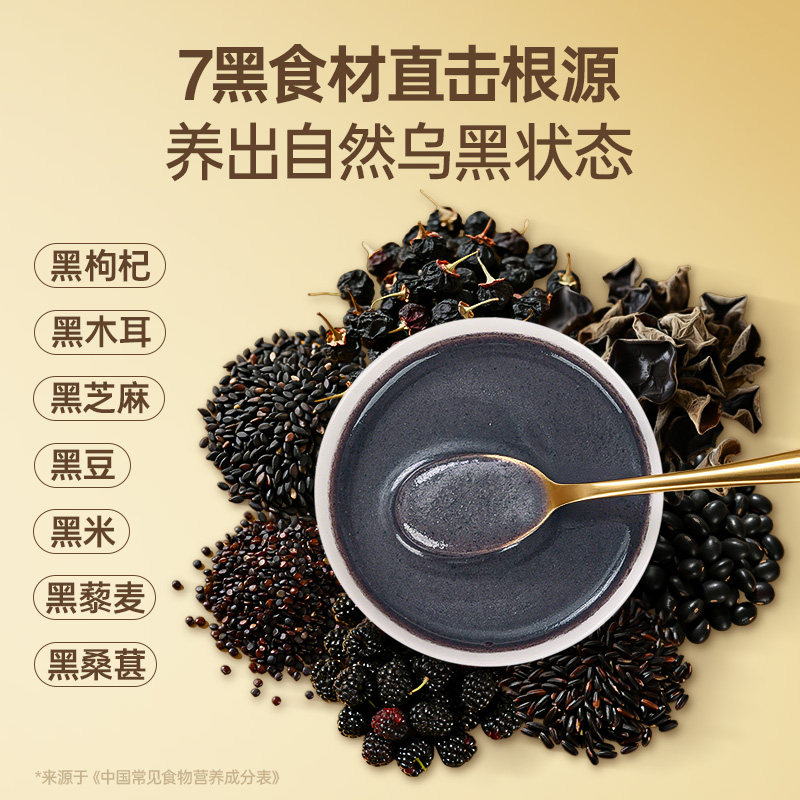 孕味食足0糖黑芝麻糊核桃粉孕妇饱腹代餐粉7黑食材孕期营养早餐,淘宝优惠券,粉丝福利购,淘宝优惠卷