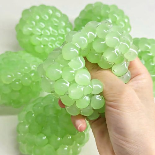 青提手作球吵吵球填充物系列捏捏球纯手工diy底胶解压儿童礼物 - 图2