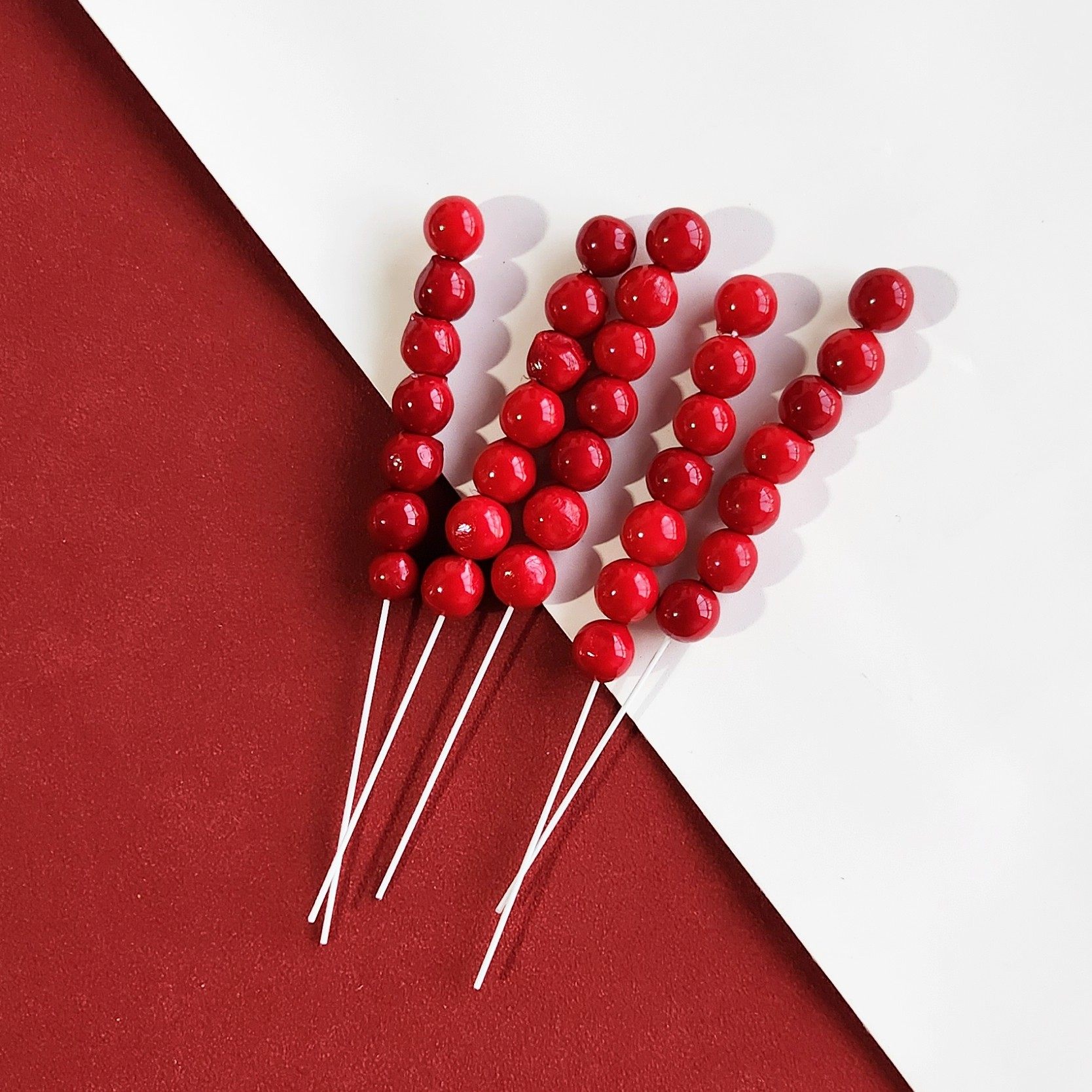 2026喜庆红色仿真糖葫芦蛋糕装饰装饰插件大小号新年春节元旦跨年,淘宝优惠券,粉丝福利购,淘宝优惠卷