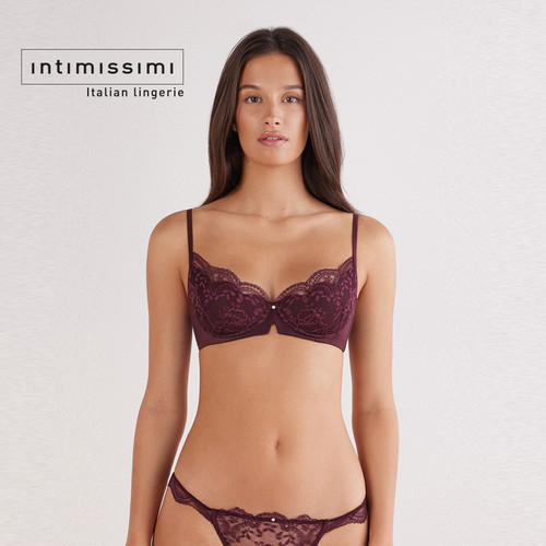 Intimissimi意舒漫25秋冬新CARIOCA性感蕾丝聚拢文胸RID2584 - 图0