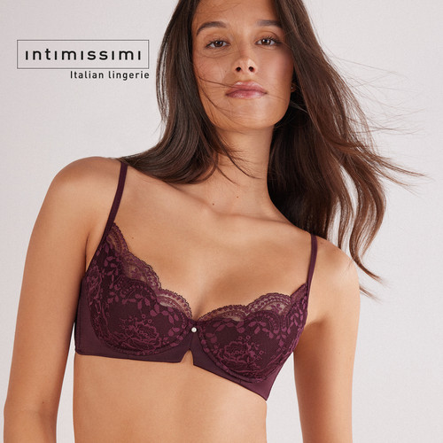 Intimissimi意舒漫25秋冬新CARIOCA性感蕾丝聚拢文胸RID2584 - 图2