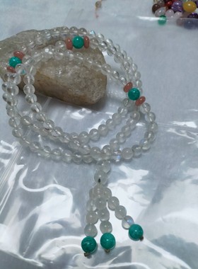 天然冰种蓝月光手链奶油体月光石手链蓝光斯里兰卡情侣礼物手串