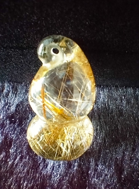 金发晶吊坠男女福禄寿 天然发晶牌挂件葫芦项链全净