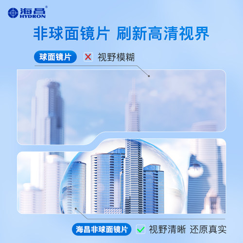 【淘宝秒杀】海昌高清水润半年抛1片隐形近视眼镜轻盈舒适透明片 - 图3