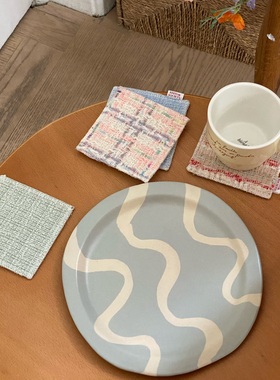 边集EDITOR 韩国POLLYGARDEN手工陶瓷盘置物盘水果盘桌面装饰礼物