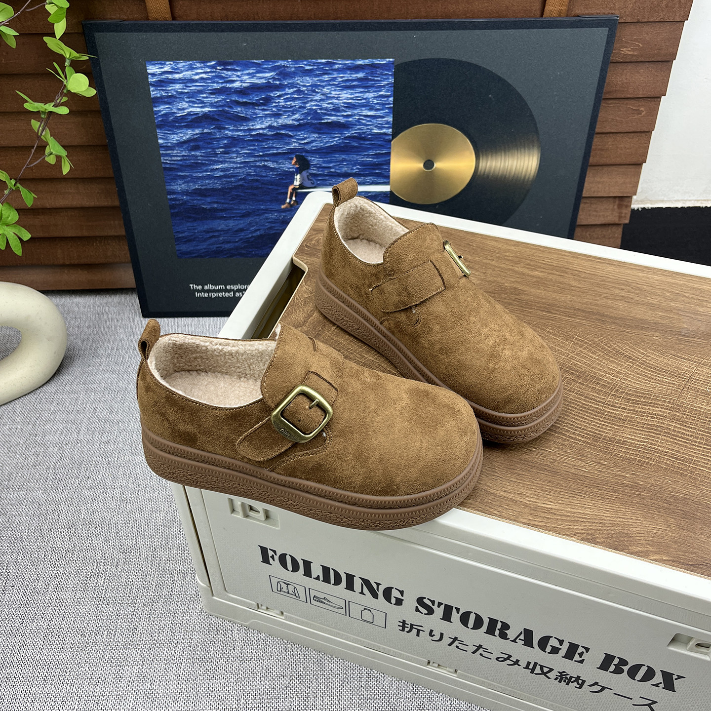 2025冬季加绒厚底百搭全包勃肯鞋女软底舒适一字扣复古休闲棉鞋女,淘宝优惠券,粉丝福利购,淘宝优惠卷