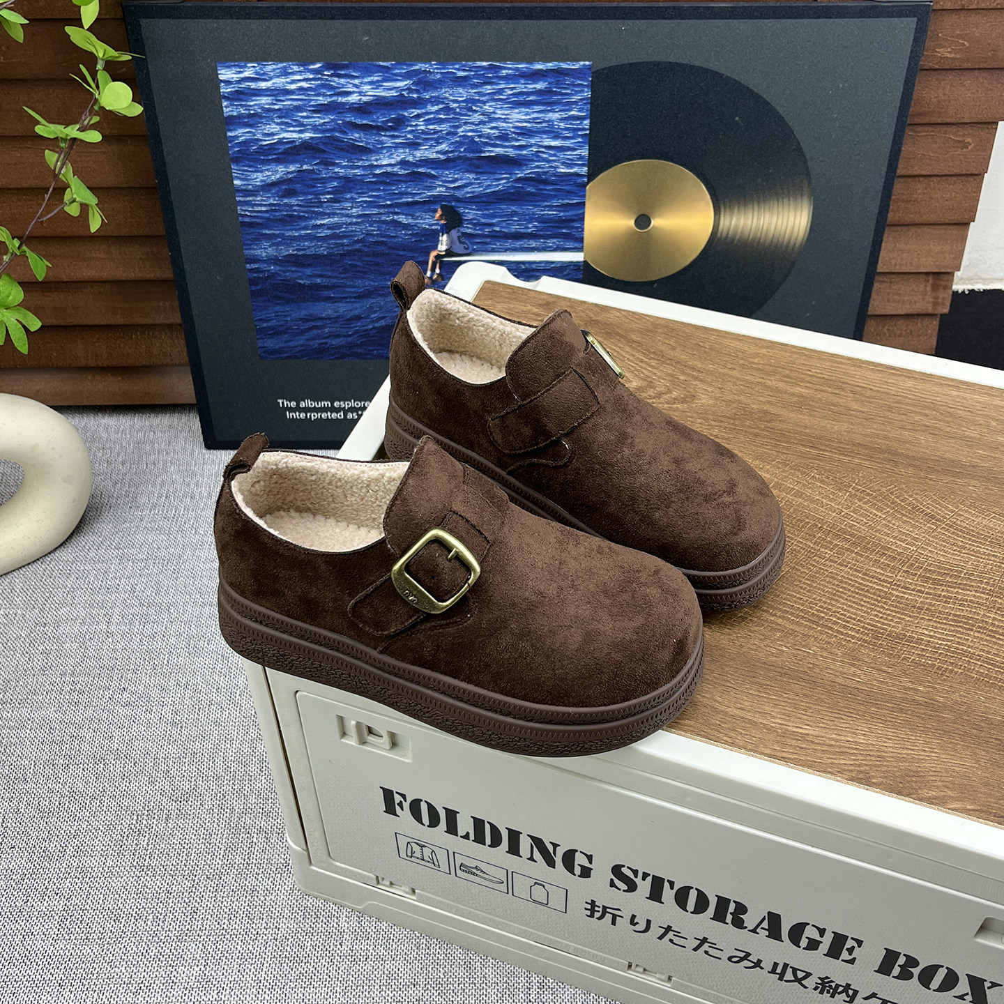 2025冬季加绒厚底百搭全包勃肯鞋女软底舒适一字扣复古休闲棉鞋女,淘宝优惠券,粉丝福利购,淘宝优惠卷