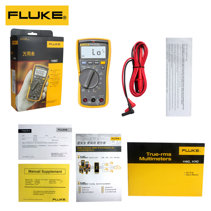 fluke数字高精度真有效值万用表 fluke乐达万用表