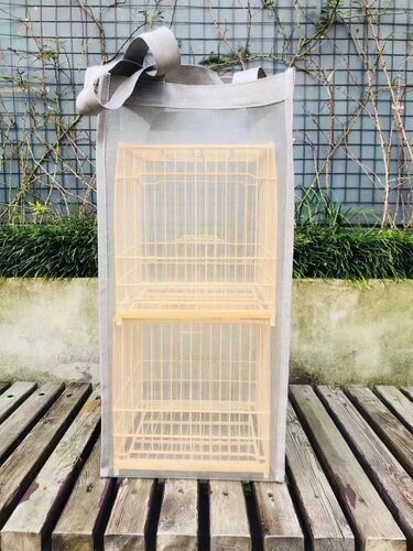 绣眼遛笼专用两笼款手提袋用料加厚耐用牢固有效防惊防灰仿蚊虫 - 图3