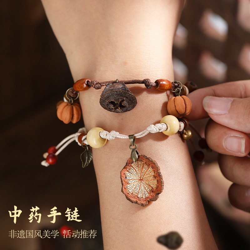 中药手链耳环diy手工材料包中草药植物天然饰品果实标本耳夹耳饰,淘宝优惠券,粉丝福利购,淘宝优惠卷