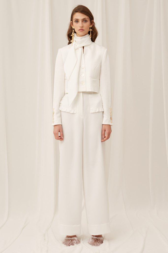 国现-澳洲Keepsake新品时尚简洁优雅气质口袋装饰短款白色西装 - 图0