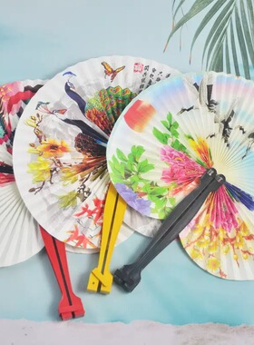 夏季中国风复古便携折叠纸扇