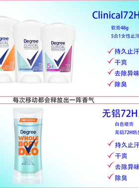 去狐臭Degree美国香体干爽止汗膏
