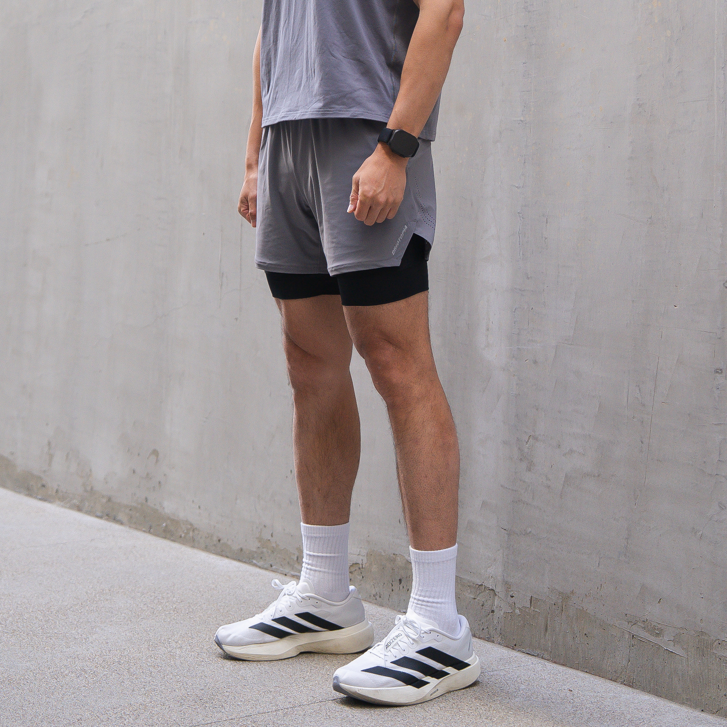 DRIOTOPIA2026 summer new lining shorts men's sports running five-point pants wrapping stretch pants