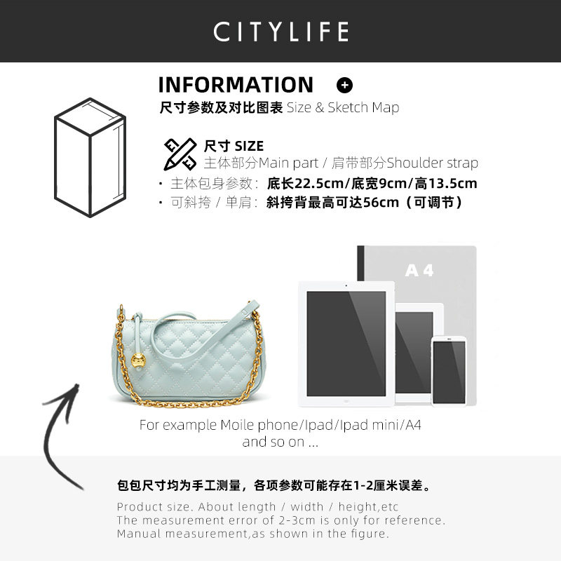 城市生活2021年新款女百搭波士顿包 citylife城市生活女士包袋