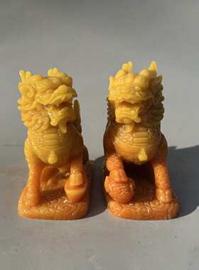 批发麒麟树脂摆件仿寿山石客厅卧室家居摆开业礼品工艺品直播供货