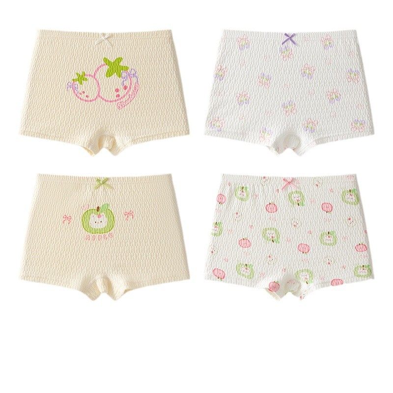 儿童内裤女童纯棉a类棉9-12女宝宝婴幼儿中大童平角短裤不夹屁屁,淘宝优惠券,粉丝福利购,淘宝优惠卷