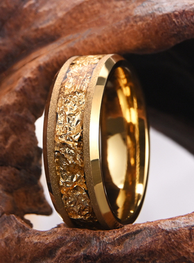 钨钢戒指男款简约时尚个性潮人