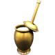 Copper medicine jar ornaments, Chinese herbal medicine equipment, garlic pounder, large home crafts, copperware, roller tools
