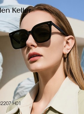 王一博同款海伦凯勒黑色显瘦墨镜