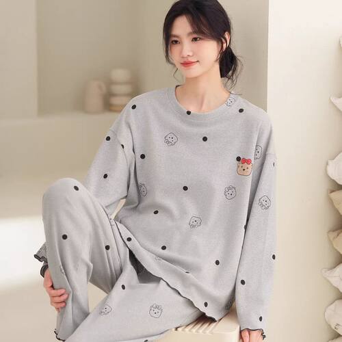 徳绒睡衣女秋冬保暖显瘦2025爆款高颜值洋气家居服套装大码300斤 - 图2