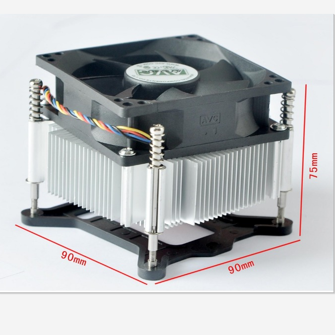 原装AVC铜芯4线PWM静音风扇i3i5cpu散热器1150/1151/1155电脑风扇-图1