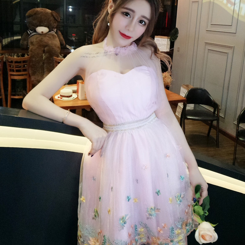 仙女裙chic温柔小个子蓬蓬夏公主裙 陌鲨连衣裙