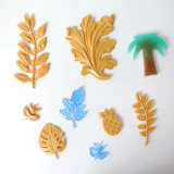 Форма для клея «сделай сам», лист розы, лист черепахи, ананас, зеркало, рельефный узор, форма