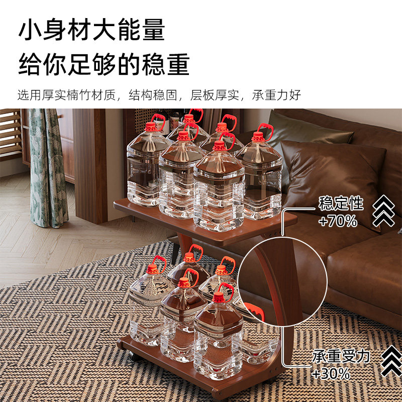 小推车小茶几床头柜可移动边几电脑桌置物架家用落地床边茶几桌子,淘宝优惠券,粉丝福利购,淘宝优惠卷