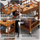 Mesa de mahjong móvil, mesa de centro, estante para té con ruedas para ajedrez y sala de cartas, máquina especial de mahjong, mesa auxiliar pequeña, estante de almacenamiento