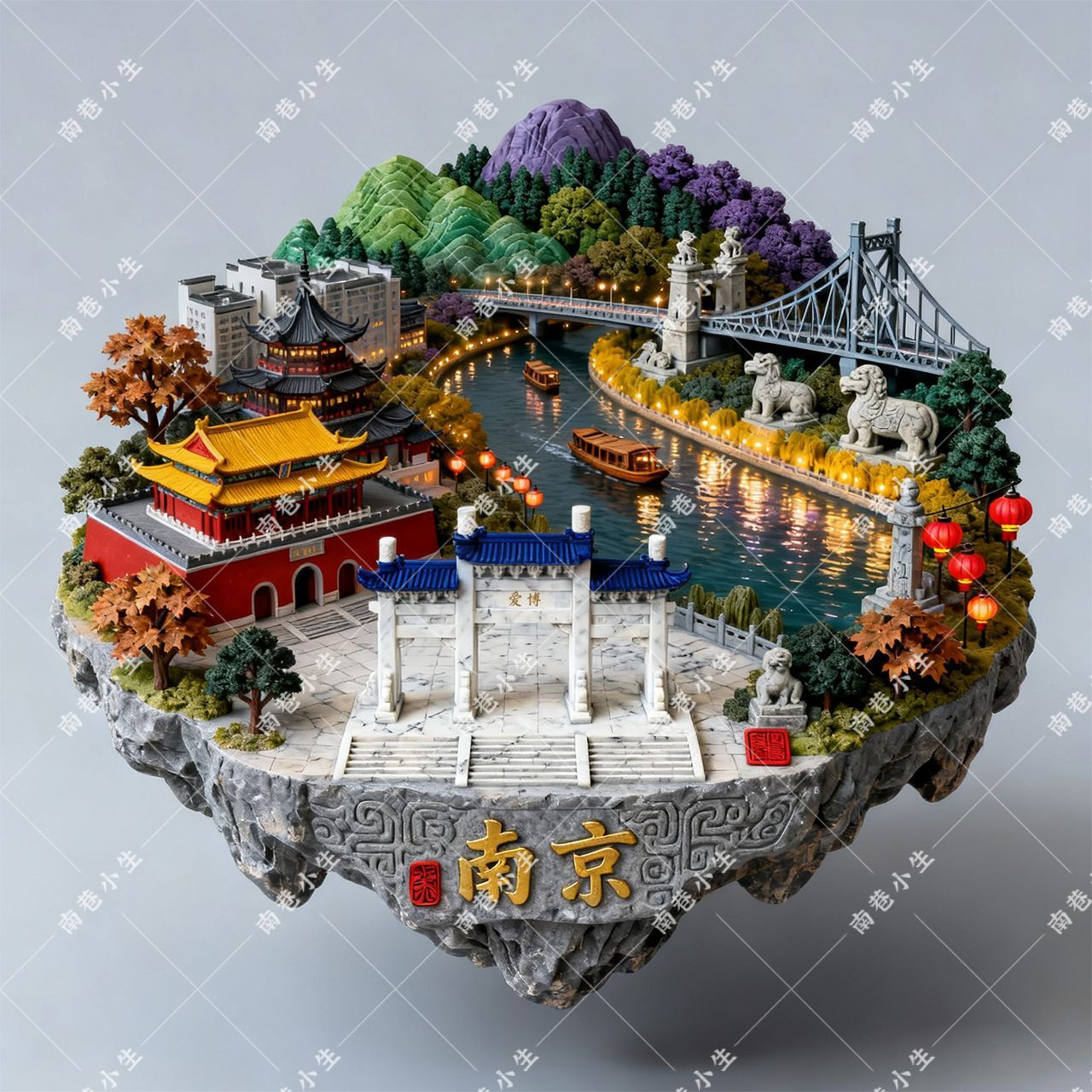 江苏南京十大景区金属磁吸冰箱贴旅游景点国潮纪念创意送朋友礼品,淘宝优惠券,粉丝福利购,淘宝优惠卷