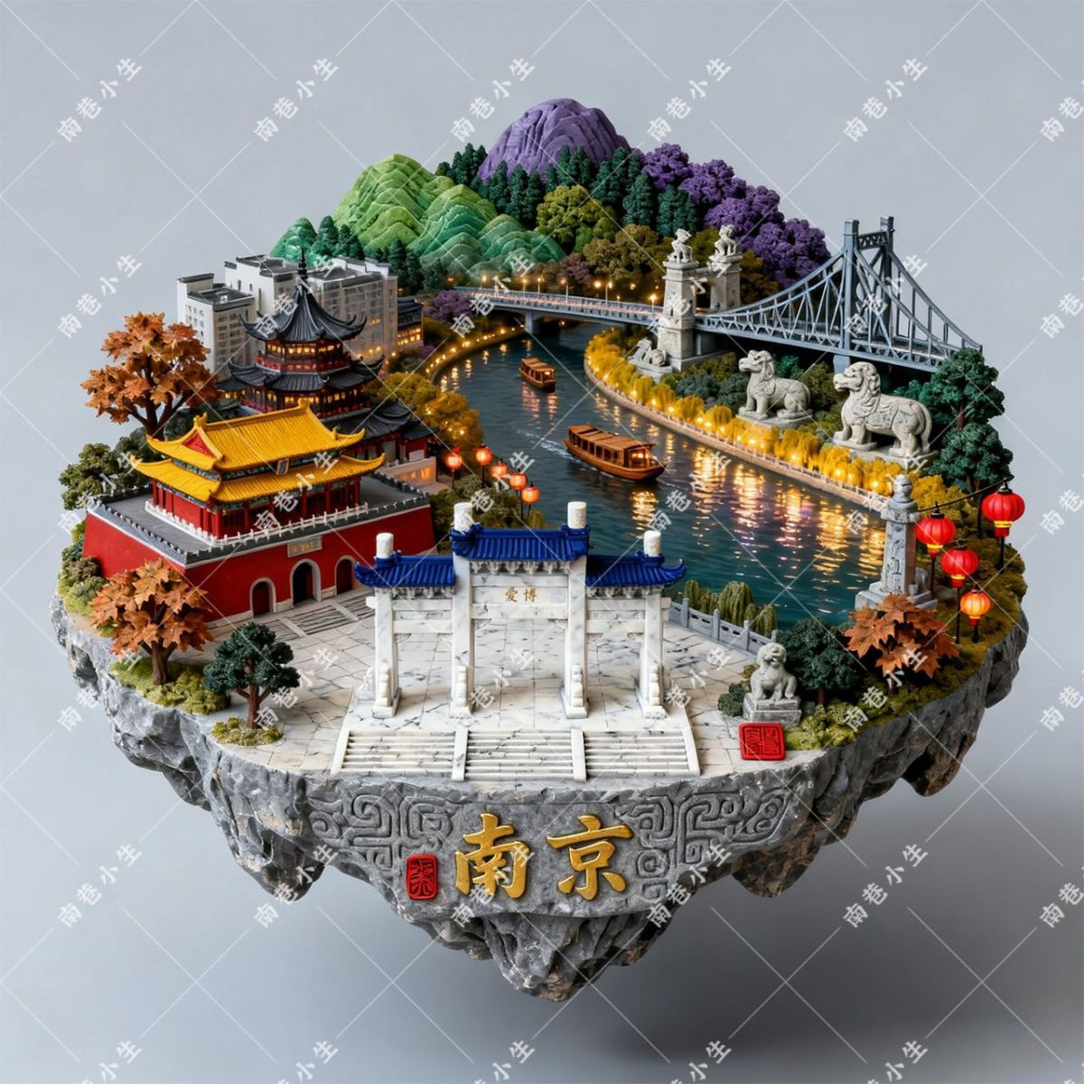 江苏南京十大景区金属磁吸冰箱贴旅游景点国潮纪念创意送朋友礼品,淘宝优惠券,粉丝福利购,淘宝优惠卷