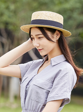 草帽女韩版潮夏季百搭防晒帽子