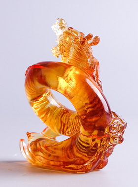 琉璃生肖龙摆件高档礼品