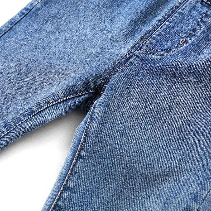 右欧男童牛仔裤春装春秋季新款童装裤子小童儿童宝宝休闲长裤潮