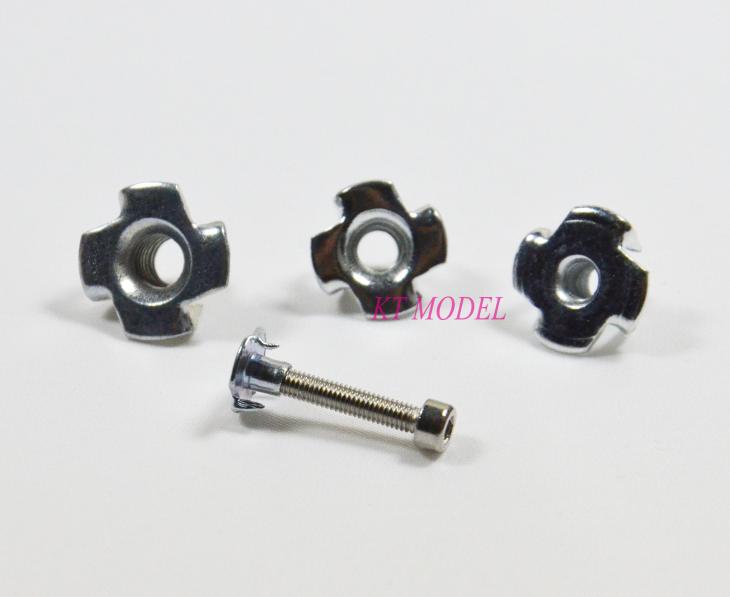 KTMODEL◆模型配件紧固件模型飞机螺帽爪牙螺母2 3MM 4MM 5MM 6MM - 图0