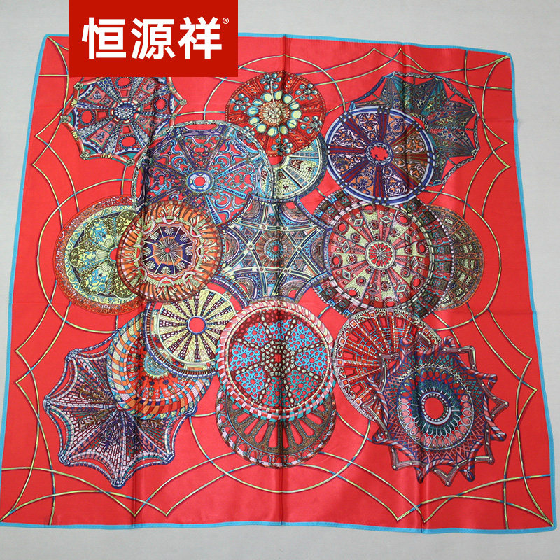 恒源祥春秋桑蚕丝丝巾春秋新款真丝大方巾领巾女杭州丝绸披肩围巾,淘宝优惠券,粉丝福利购,淘宝优惠卷