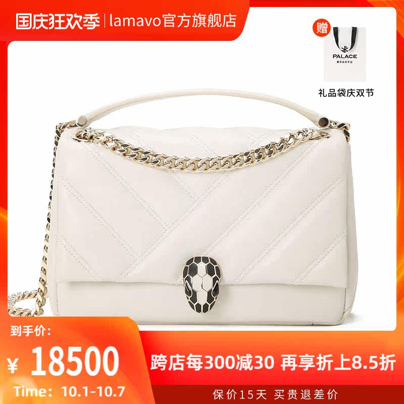 bvlgari /宝格丽蛇头链条单肩包 LAMAVO女士包袋
