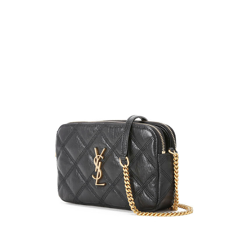 ysl /圣罗兰becky双拉链斜挎包 LAMAVO女士包袋