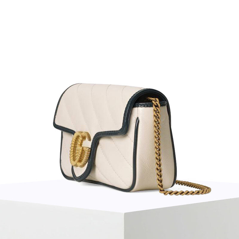 gucci gg marmont滚边超迷你单肩包 LAMAVO女士包袋