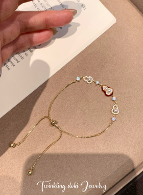 本命年金色葫芦手链精致轻奢高级小众新中式国风2025年新款手链女