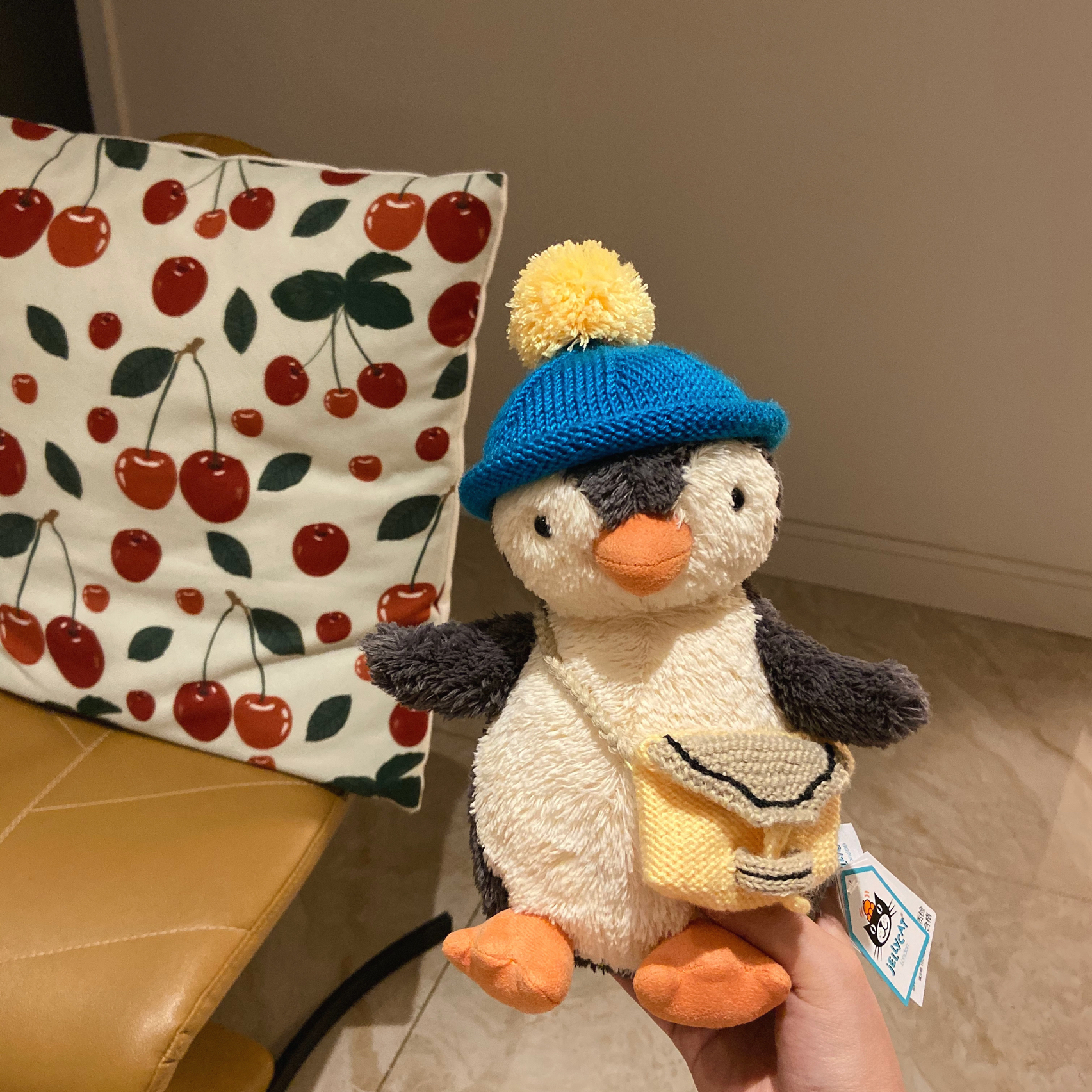 英国正品jELLYCAT花生企鹅珀西毛绒玩偶儿童玩具可爱陪伴公仔送礼 - 图2