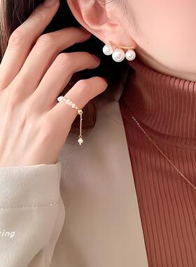 18K镀金软戒简约百搭多层圆珠