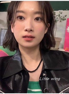 玛瑙石女fever同款简约百搭项链